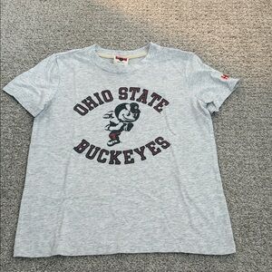 HOMAGE Kids Gray Ohio State Buckeyes Tee